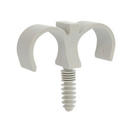 Lot De 10 Clips Doubles Pour Tubes De D25mm