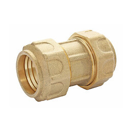 Manchon Égal Laiton Pour Tube Pe D25 - Serrage Extérieur