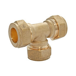 Té Égal À Compression Laiton Pour Tube Cuivre Ø16