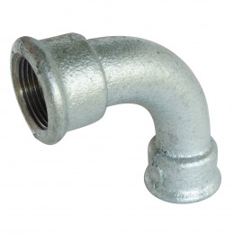 Courbe Fonte Galva 90° Grand Rayon Femelle Femelle 15/21 N°2