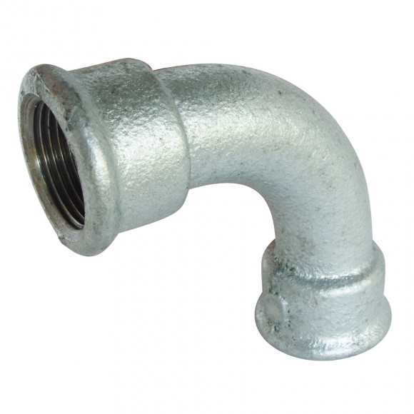 Courbe Fonte Galva 90° Grand Rayon Femelle Femelle 15/21 N°2