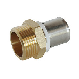 Raccord Droit À Sertir Pour Tube Per Ø20 - Mâle 20/27