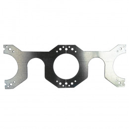 Platine Double Pour Fixation De  Boitiers À Encastrer