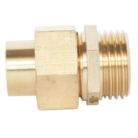 Raccord Laiton À Souder - Raccord Union Droit 3 Pièces Ø12 - Mâle 12/17