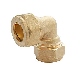 Coude 90° Égal À Compression Laiton, Pour Tube Cuivre Ø12