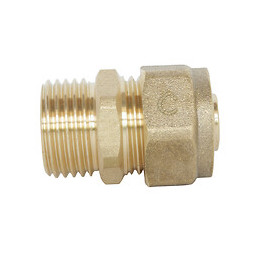 Raccord Droit À Visser Pour Tube Per Ø20 - Mâle 15/21