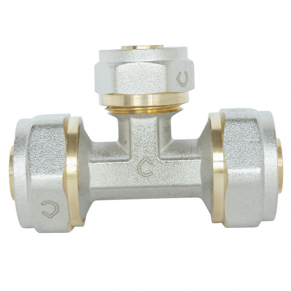 Té Réduit À Visser Pour Tube Multicouche Ø20-ø16-ø20