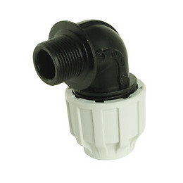 Coude Femelle Plastique Pour Tube Pe D32 - F26/34 - Serrage Extérieur