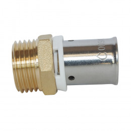 Raccord Droit À Sertir Pour Tube Per Ø16 - Mâle 15/21