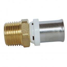 Raccord Droit Mâle À Sertir Pour Tube Multicouche Ø20 - M20/27