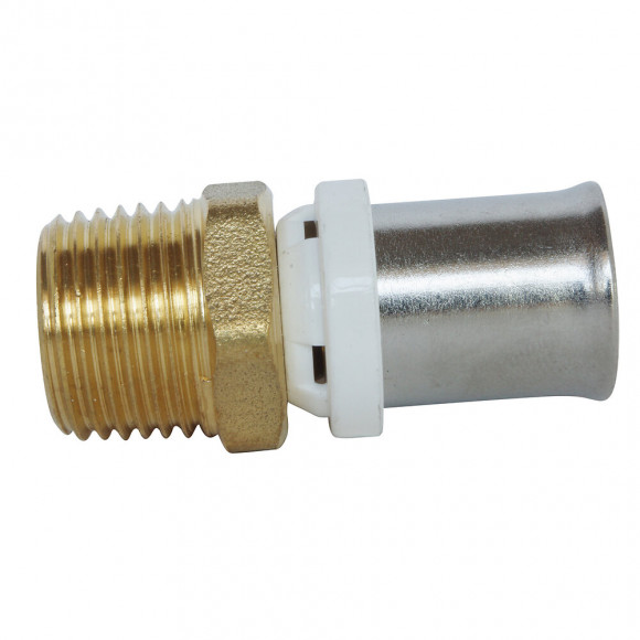 Raccord Droit Mâle À Sertir Pour Tube Multicouche Ø20 - M20/27