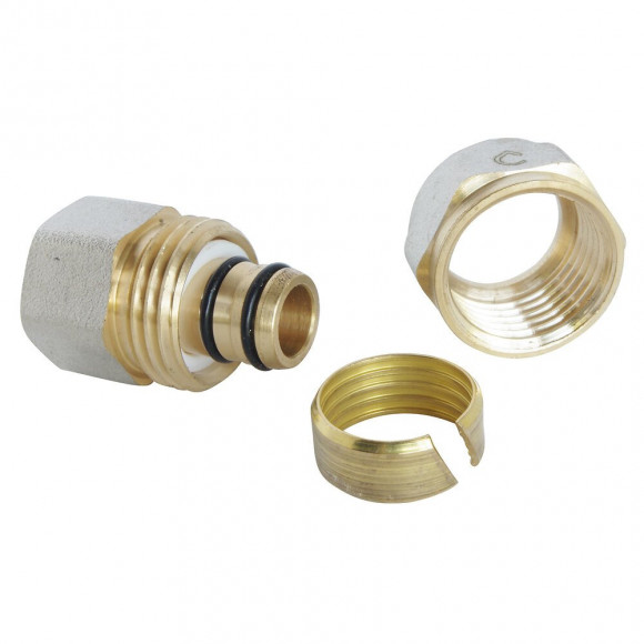 Racccord Droit À Visser Pour Tube Multicouche Ø16-f15/21