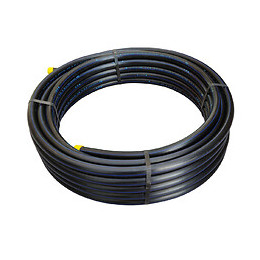 Tube Polyéthylène Nf Bandes Bleues Ø25 Couronne 10m