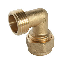 Raccord Coudé À Visser Pour Tube Per Ø16 - Mâle 15/21