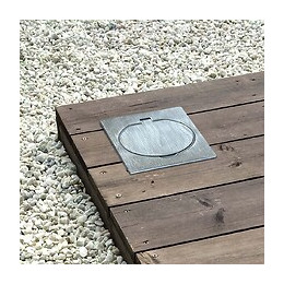 Lot De 4 Prises 16a 2p+t Finition Alu Brossé - Ip44 Avec Boîte D'installation