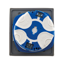 Prise De Sol 16a 2p+t Finition Alu Brossé - Ip44 Avec Boîte D'installation