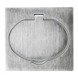 Prise De Sol 16a 2p+t Finition Alu Brossé - Ip44 Avec Boîte D'installation