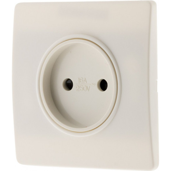 Prise 2p+t 16a Borne-auto + Griffes Ivoire - Diwone