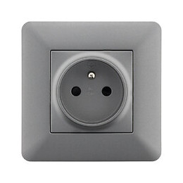 Prise 2p+t 16a Titanium - Artezo