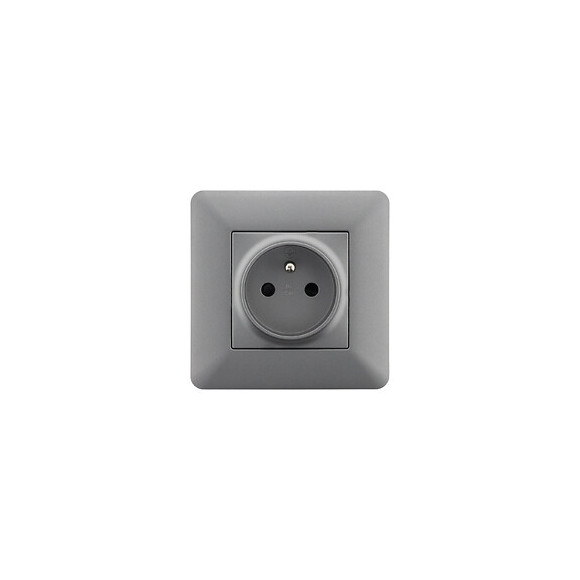 Prise 2p+t 16a Titanium - Artezo