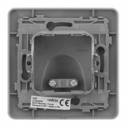 Plaque Sortie De Câble 16a Titanium - Artezo