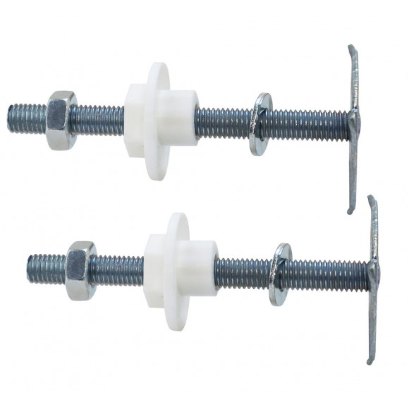 2 Fixations Lavabo Paroi Creuse Rondelle Excentrée 10x110