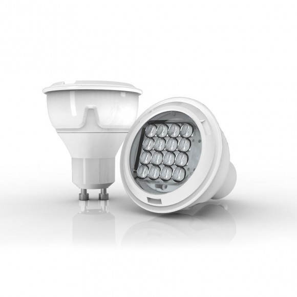Ampoule Led Spot, Culot Gu10, 4,5w Cons. (35w Eq), Lumière Blanc Chaud