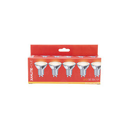 Pack De 5 Spots Led, Culot Gu10, 4,8w Cons. (50w Eq.), 345 Lumens, Lumière Blanc Chaud
