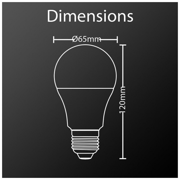 Ampoule Led A60, Culot E27, 14,2w Cons. (100w Eq.), Lumière Blanc Froid