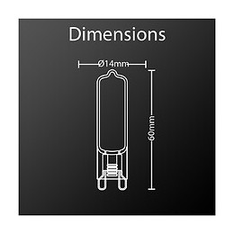 Pack De 2 Ampoules Retroled Caspule, Culot G9, 3,7w Cons. (40w Eq.), 450 Lumens, Lumière Blanc Neutre