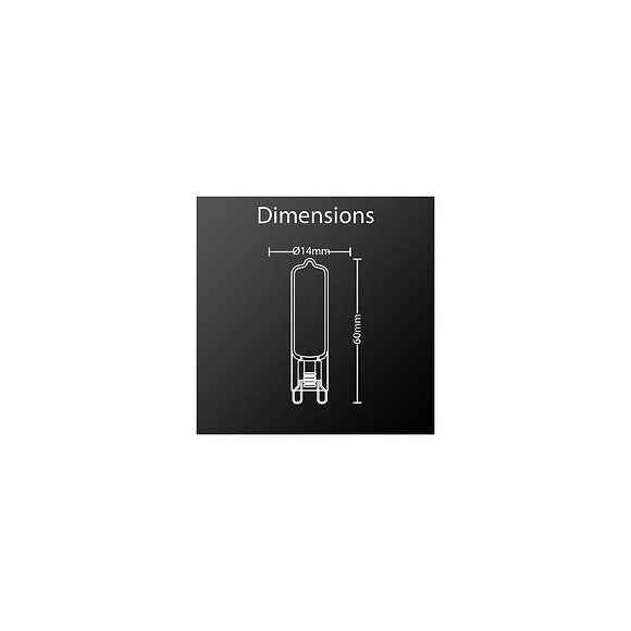 Pack De 2 Ampoules Retroled Caspule, Culot G9, 3,7w Cons. (40w Eq.), 450 Lumens, Lumière Blanc Neutre