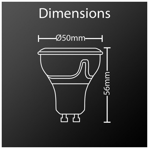 Ampoule Led Spot, Culot Gu10, 3,6w Cons. (280 Lumens), Lumière Blanc Chaud