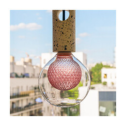 Ampoule Déco Led, Double Verre Rose, G125, Culot E27, 4w Cons. 2700k Blanc Chaud