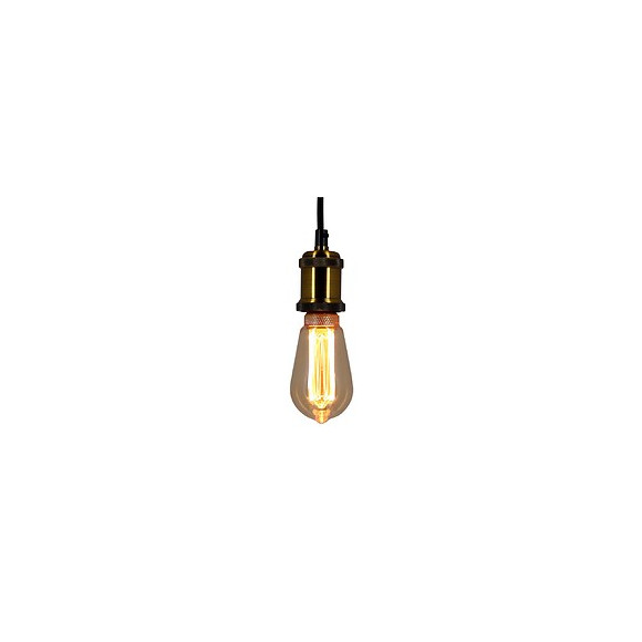 Ampoule Led Déco Hologramme Edison Au Verre Ambré, Culot E27, 4w Cons., 200 Lumens, Lumière Blanc Chaud