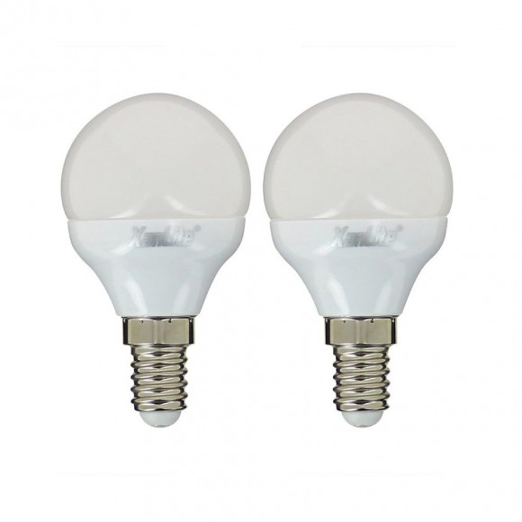 Lot De 2 Ampoules Led P45 - Culot E14 - Classique