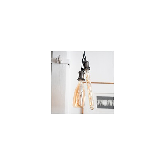 Ampoule Led Déco Bouteille Au Verre Ambré, Culot E27, 4w Cons. (30w Eq.), 350 Lumens, Lumière Blanc Chaud