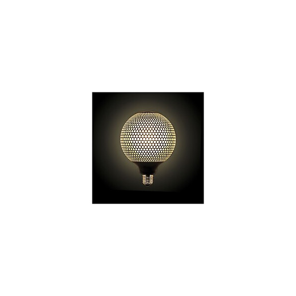 Ampoule Déco Led Filament, Aspect Point Noir, G125, Culot E27, 4w Cons. 2700k Blanc Chaud