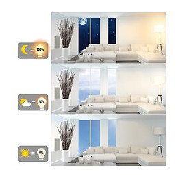 Ampoule Led Spot, Culot Gu10, 5w Cons. (50w Eq.), Intensité Lumineuse Automatique