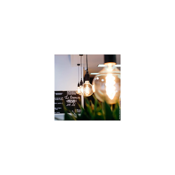 Ampoule Led G125, Culot E27, 4w Cons. (28w Eq.), Lumière Blanc Chaud