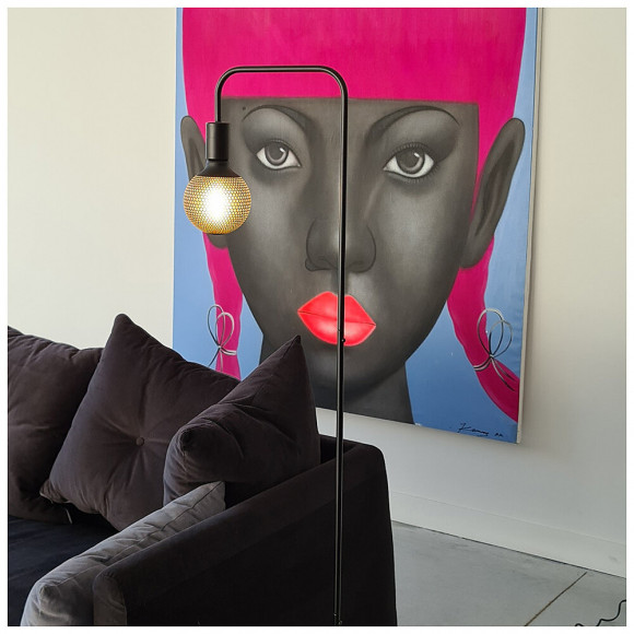 Ampoule Déco Led Filament, Aspect Point Noir, G125, Culot E27, 4w Cons. 2700k Blanc Chaud