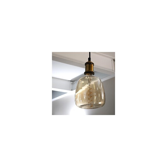 Ampoule Led Déco Mug Au Verre Ambré, Culot E27, 4w Cons. (30w Eq.), 323 Lumens, Lumière Blanc Chaud