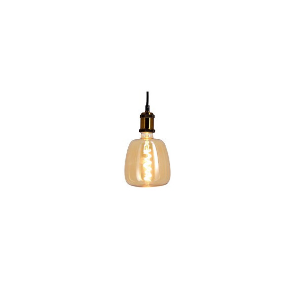 Ampoule Led Déco Mug Au Verre Ambré, Culot E27, 4w Cons. (30w Eq.), 323 Lumens, Lumière Blanc Chaud