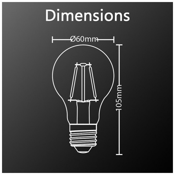 Ampoule Led A60, Culot E27, 3,8w Cons. (n.c Eq.), Lumière Lumière Bleue