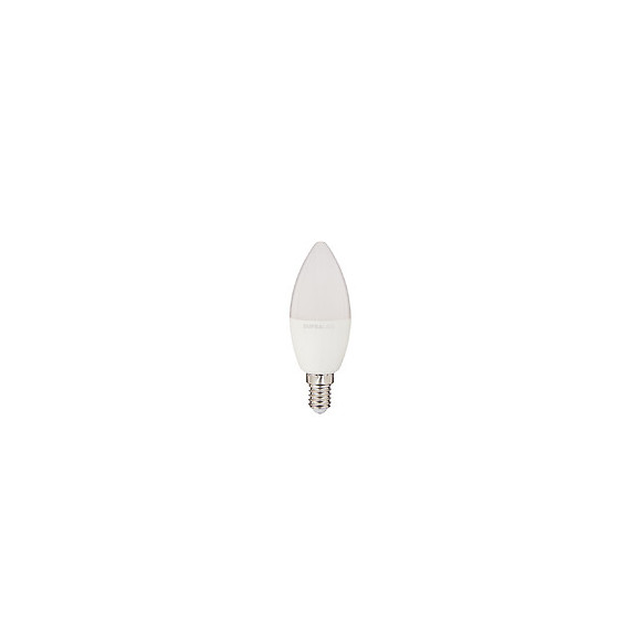 Pack De 2 Ampoules Led (flamme), Culot E14, Conso. 2,8w (eq. 25w), 250 Lumens, Blanc Chaud