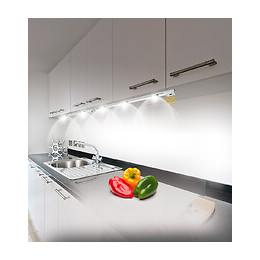 Réglette 3 Spots Led 8w 76cm Elysée Gris