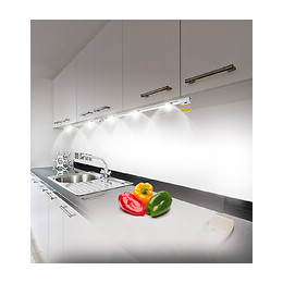 Réglette 2 Spots Led 5w 56cm Elysée Gris