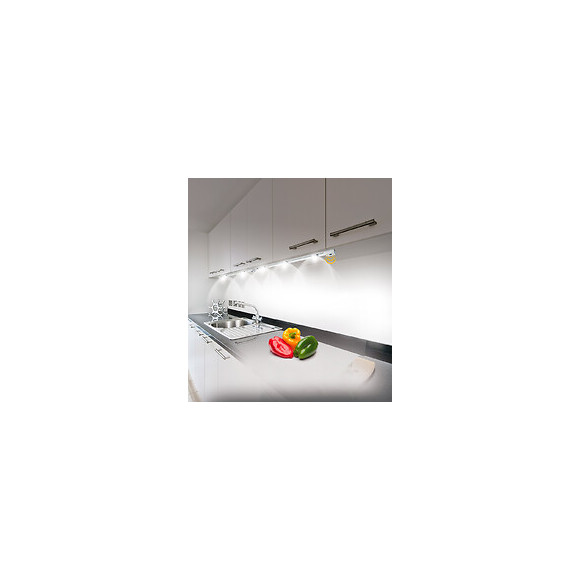 Réglette 2 Spots Led 5w 56cm Elysée Gris