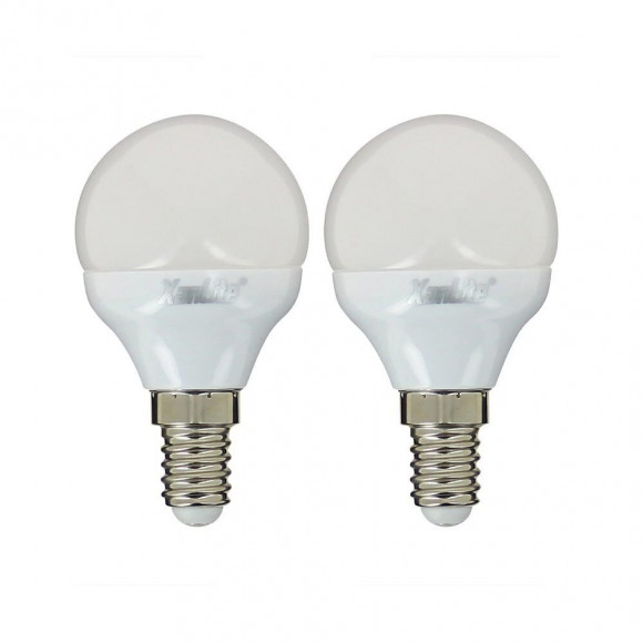 Lot De 2 Ampoules Led P45 - Culot E14 - Classique