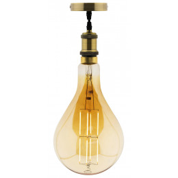 Ampoule Led Géante Ovale Avec Suspension Incluse - Elexity