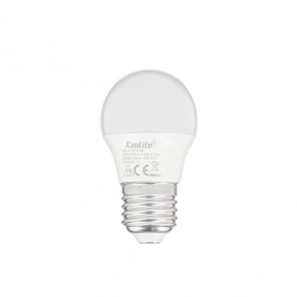 Ampoule Led P45, Culot E27, 5,3w Cons. (40w Eq.), Lumière Blanc Neutre